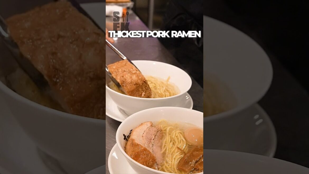 THE THICKEST PORK! Best Ramen Noodles in OSAKA Japanese Street Food 人類みな麺類#streetfood  #japanesefood