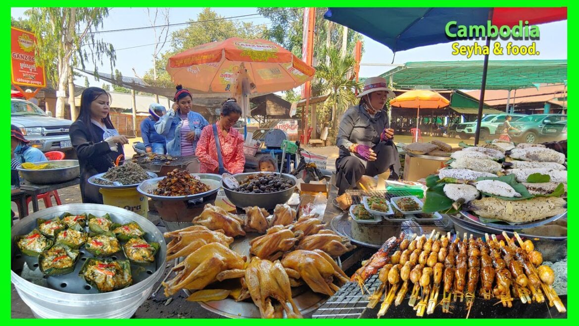 Food Tour In Oudong! Top View at Preah Reach Trop Mountain - Weeken Food Tour.