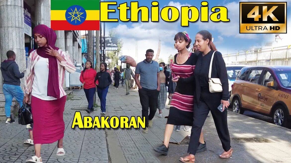 (አባኮራን ሰፈር) Walking tour Abakoran Aefer Addis Ababa, Ethiopia [4K]