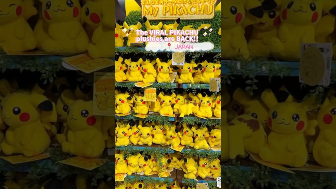 Viral Pikachu Plushies Are Back In Pokemon Center! 📍Japan Viral Pikachu Plushies Are Back In Pokemon Center! 📍Japan