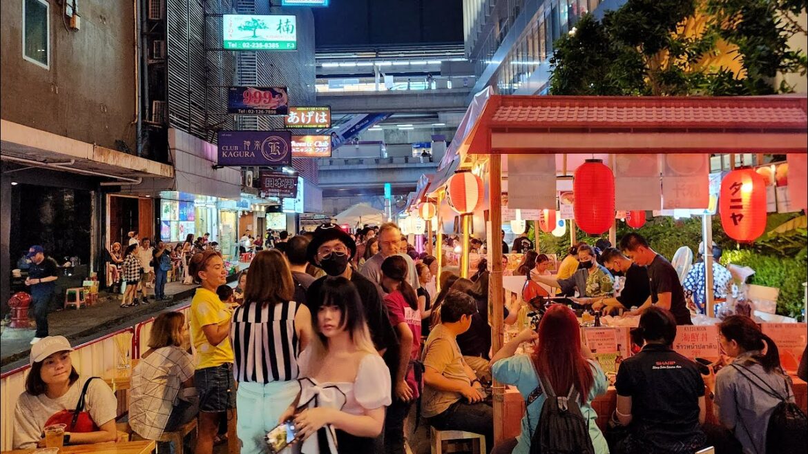 4K 🇹🇭 Walking Thaniya Japanese Street in Bangkok | THANIYA JAPAN DAYS YATAI MURA 4K 🇹🇭 Walking Thaniya Japanese Street in Bangkok | THANIYA JAPAN DAYS YATAI MURA