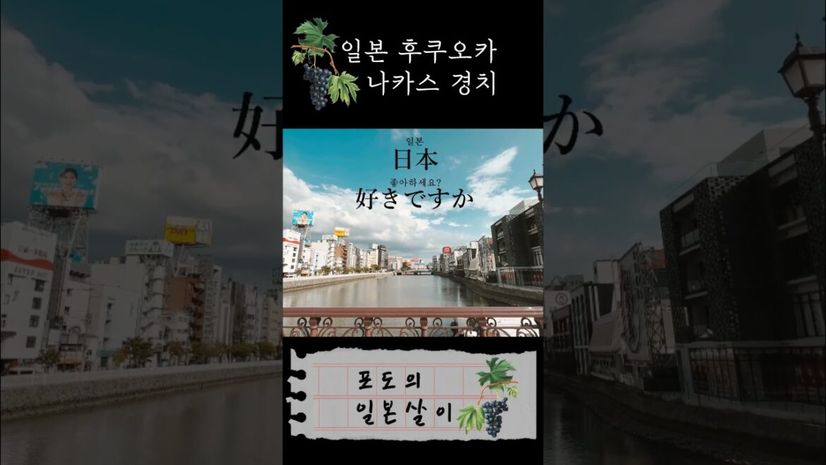 🛫일본 후쿠오카 나카스 경치 #후쿠오카 #일본여행 #나카스