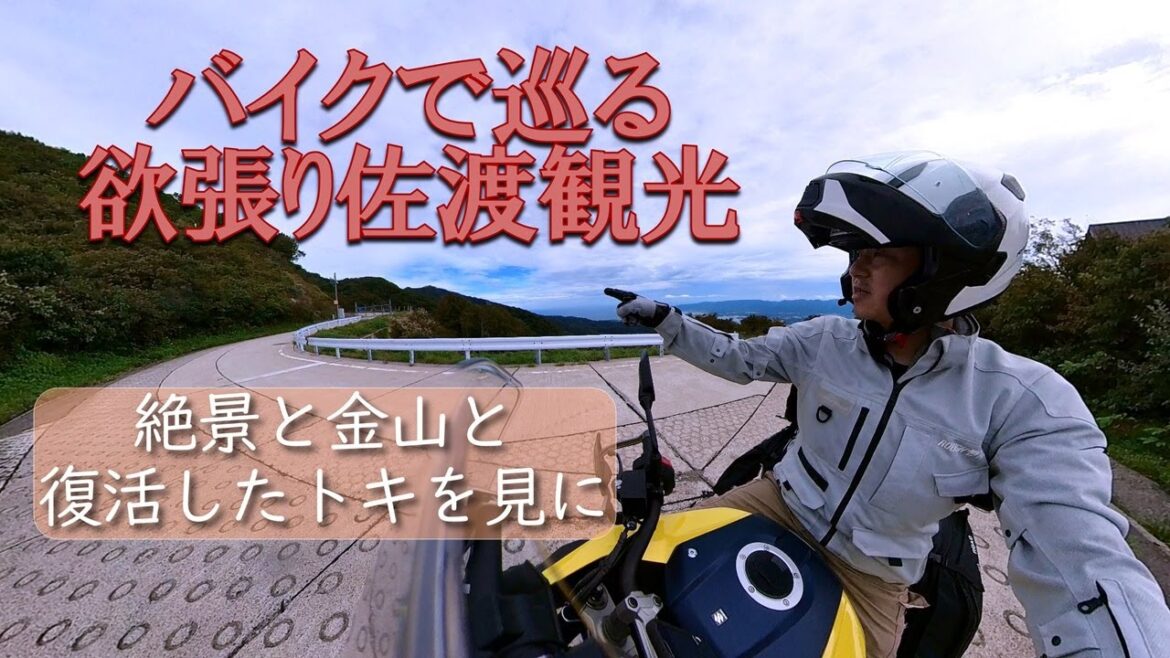 【佐渡島】バイクで巡る欲張り佐渡観光！素晴らしい景色を見て佐渡金山も見学！天然記念物のトキも観察しに行こう！帰りはひとっ走り岩手まで(?!)新潟県|V-Strom1050XT
