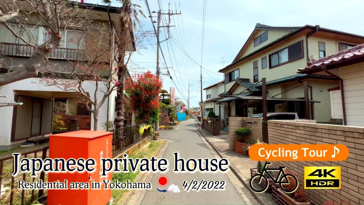 🚴‍♂️⓬【4K･JAPAN/#60】VIRTUAL CYCLING TOUR★Residential area in Yokoham♪（Thrilling）