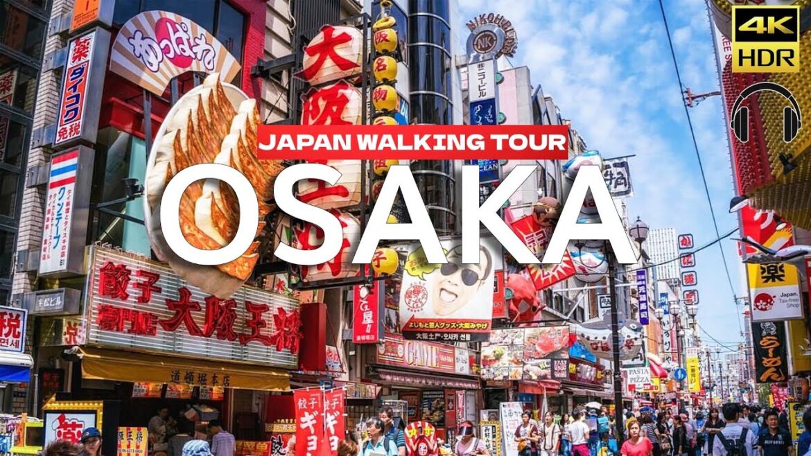 大阪散歩旅行 - Osaka Dotonbori NanBa Sunny ☀️day Walking 2023 - 4K HDR Japan Walk