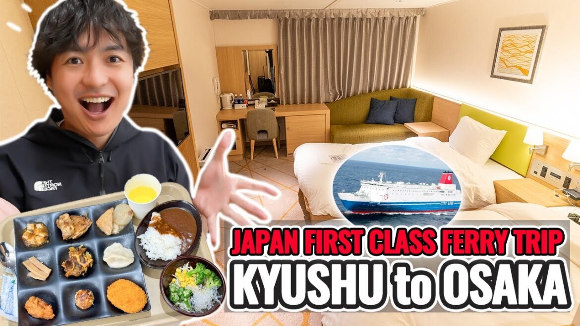 Japan New Overnight Ferry First Class Trip from Kyushu Fukuoka to Osaka Namba Ep.439 Japan New Overnight Ferry First Class Trip from Kyushu Fukuoka to Osaka Namba Ep.439