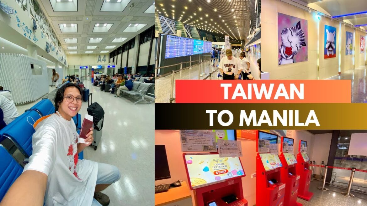 Taiwan To Manila Travel Vlog | Tax Refund Process