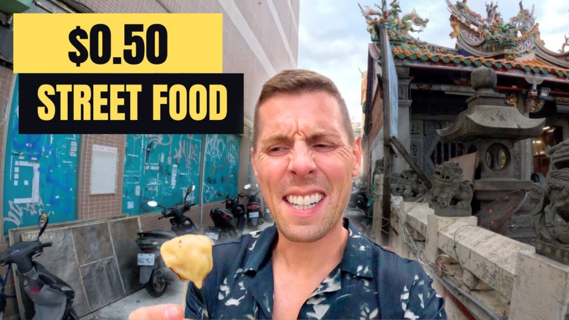 Trying $0.50 Street Food at Taipei Night Market | Taiwan š¹š¼ Trying $0.50 Street Food at Taipei Night Market | Taiwan š¹š¼