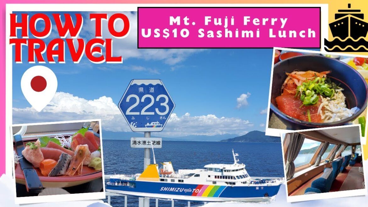 How to travel 🚢Mt. Fuji Relaxing Ferry US$10 Sashimi Lunch 🍱🦐