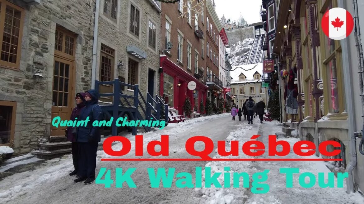 [4K]  🇨🇦 Old Québec After the Winter Storm | Walking Tour 🌨❄⛄🏂