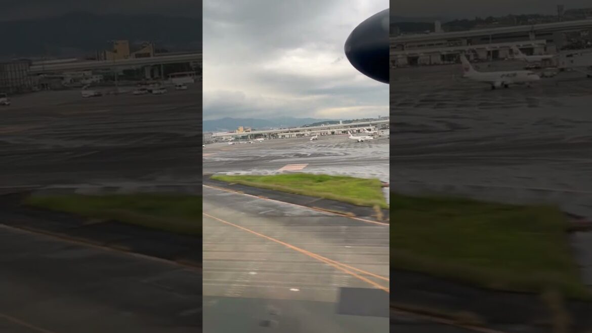 "Taking off from Osaka Airport"  Japan Trip-Log #shorts 1