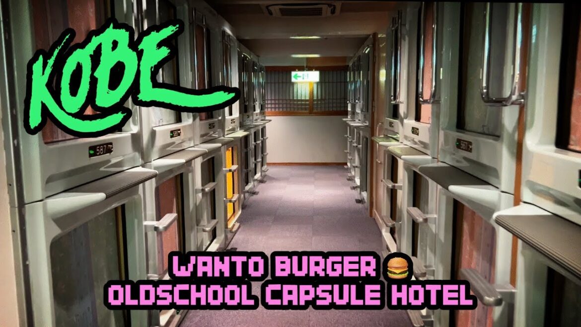 🇯🇵 KOBE : une nuit dans un capsule hôtel à l'ancienne ! #japon #vlog #voyage #kobe #kobebeef