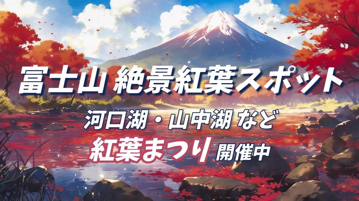 ★富士山絶景紅葉スポット  ”2023年富士河口湖紅葉まつり、山中湖夕焼けの渚 紅葉まつり” 開催中　11/9現在の最新情報を！ 一度行けば何度でも訪れたくなる魅力溢れるスポットを紹介！