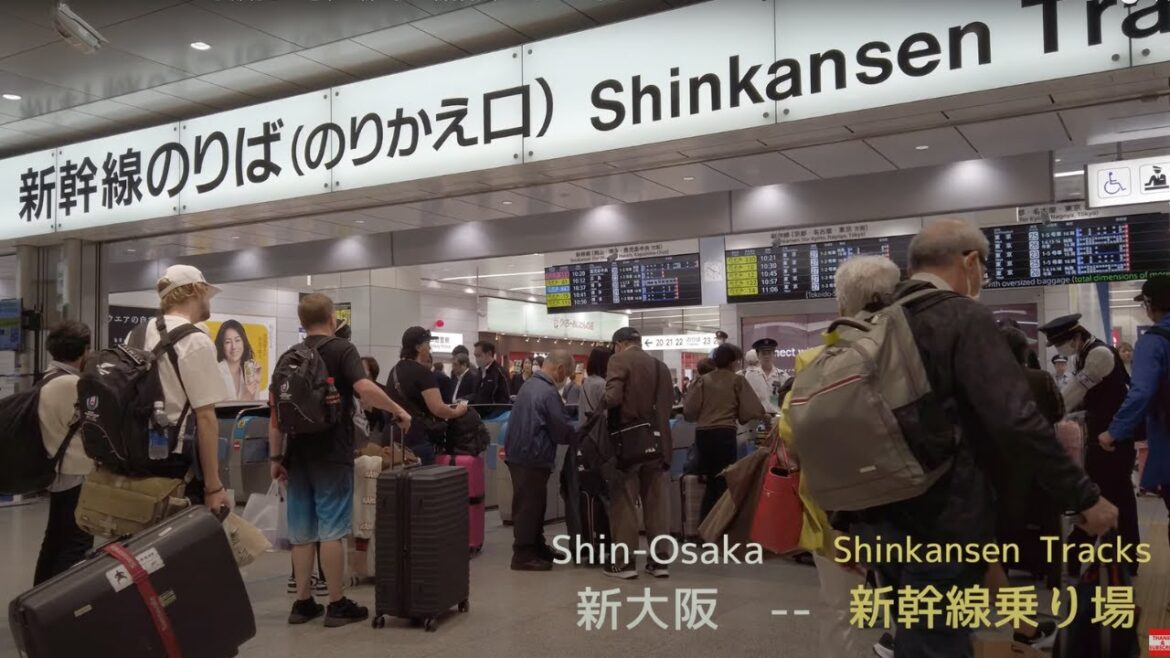 JR Osaka Station walk - Universal city , Kyoto , Shin-Osaka Shinkansen Track Explore
