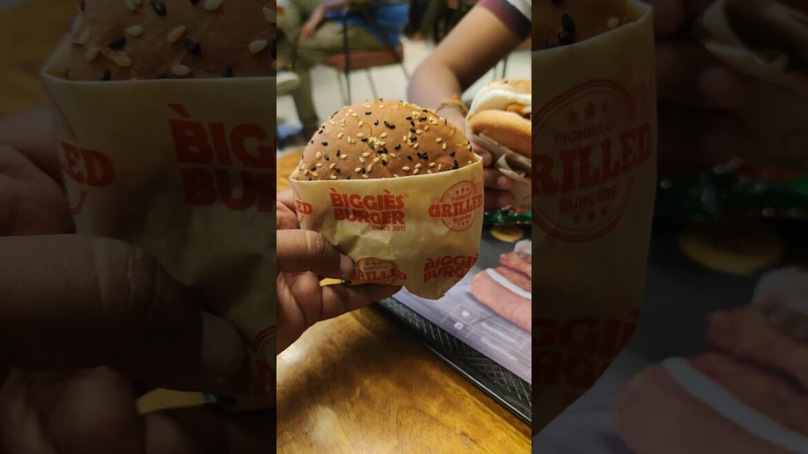 Buy 1 Burger Get 2 Veg Burgers Free | Free French Fries| Eating Chicken Cheese Fillet Burger #shorts