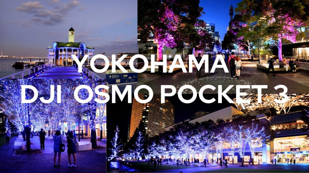 【4K🇯🇵】Shooting "Yokohama Milight 2023" with DJI Osmo Pocket 3 [Yokohama's largest illumination]