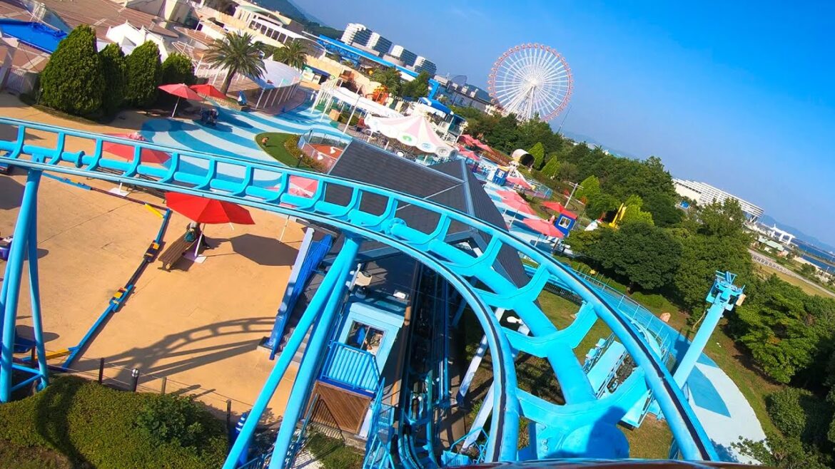 Stellar Coaster Roller Coaster POV at Lagunasia Theme Park - Japan