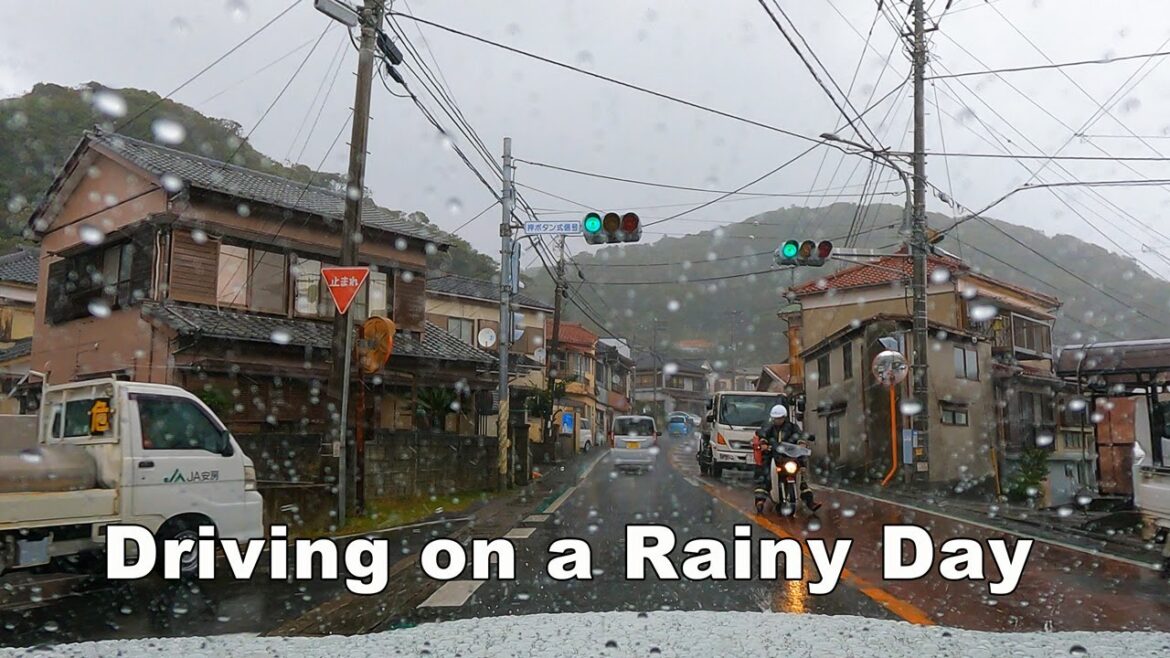 Rainy Day Drive - Japan Chiba's Minamiboso to Kamogawa