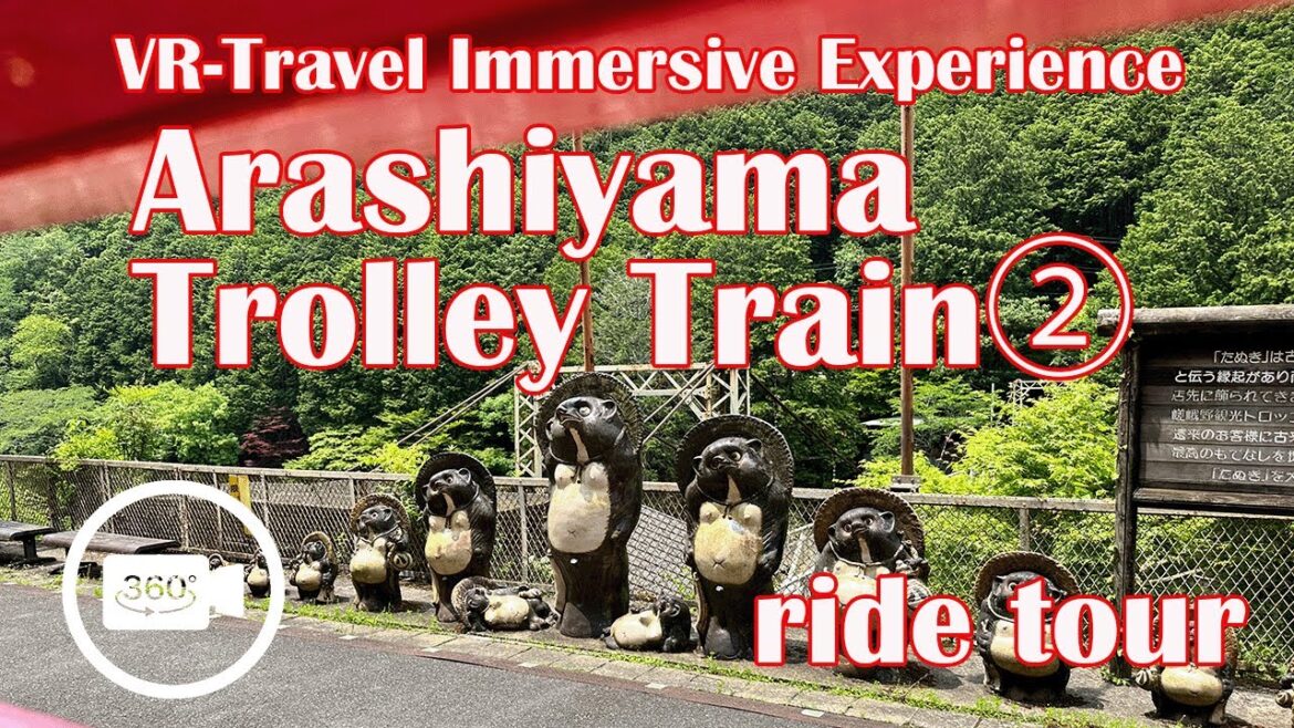 Kyoto Exploring Arashiyama trolley train Ride tour 2023 5嵐山トロッコ列車２