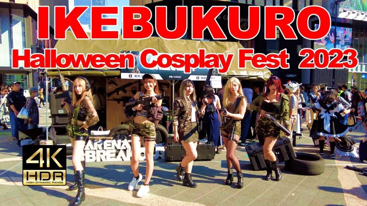 【4K🇯🇵】Ikebukuro Halloween Cosplay Fest 2023 / View of the parade starting point