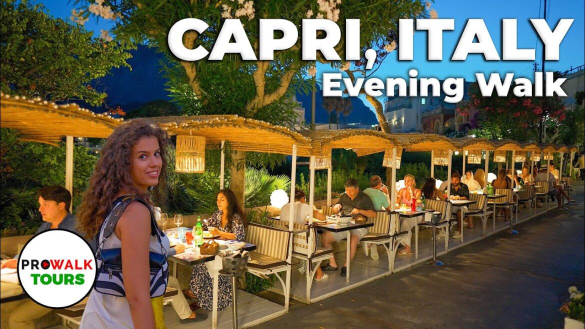 Capri, Italy Evening Walk 2023 – 4K60fps with Captions Capri, Italy Evening Walk 2023 - 4K60fps with Captions