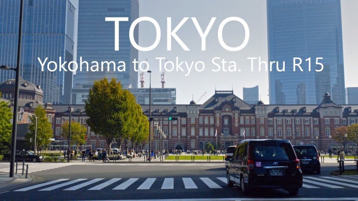 4K Tokyo Drive | Yokohama to Tokyo Station Thru Route 15