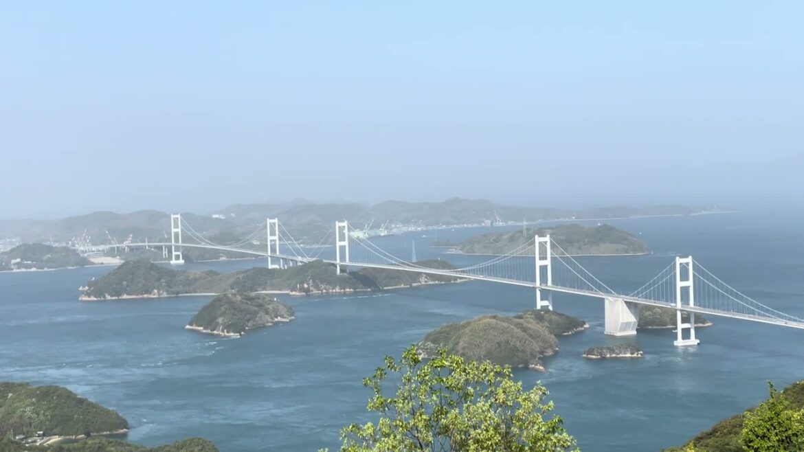 Hiroshima Ken Japan beautiful view from the mountain top #hiroshimatravel #japan #Japanvideoclips