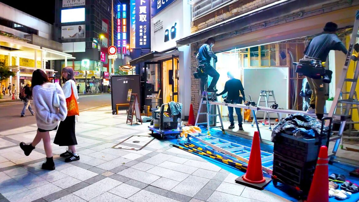 Kichijoji in Tokyo🐶🍻Night just before closing♪💖4K ASMR Nonstop 1 hour 01 minutes