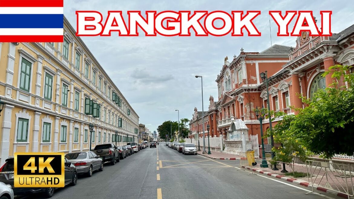 [4K] Bangkok Yai, Thailand 🇹🇭🐧 Historic District, Nonstop Walking Tour