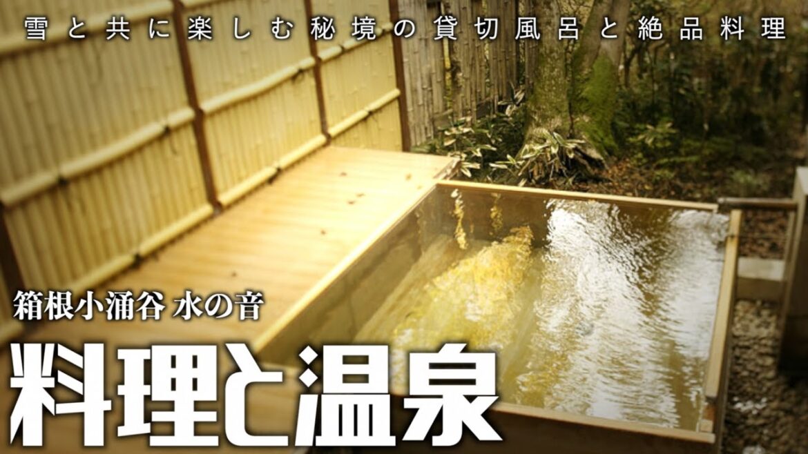 【料理と温泉】箱根小涌谷温泉 「水の音」秘境の貸切温泉と絶品料理！！　#温泉旅館 #箱根 #露天風呂付客室 #小涌谷