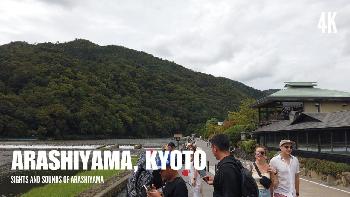 [4K] Sights and Sounds of ARAYASHIMA, KYOTO [Japan tour]