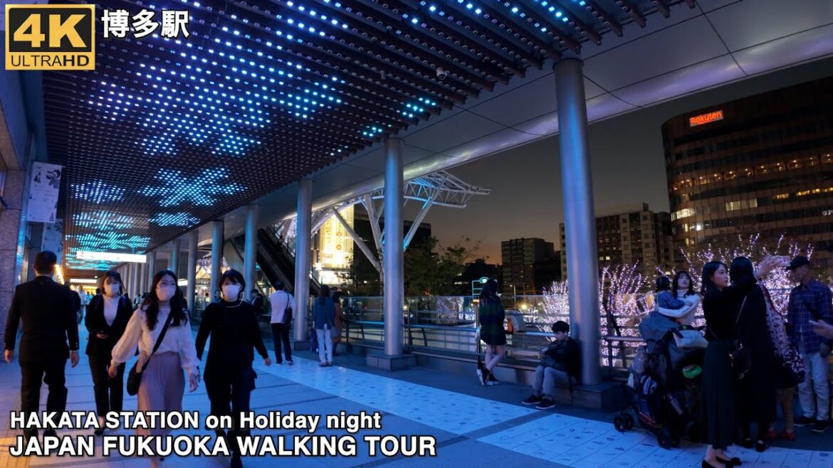 博多駅(祝日午後5時)を歩く4k60p japan walking tour Hakata Station on Holiday evening. 博多駅(祝日午後5時)を歩く4k60p japan walking tour Hakata Station on Holiday evening.
