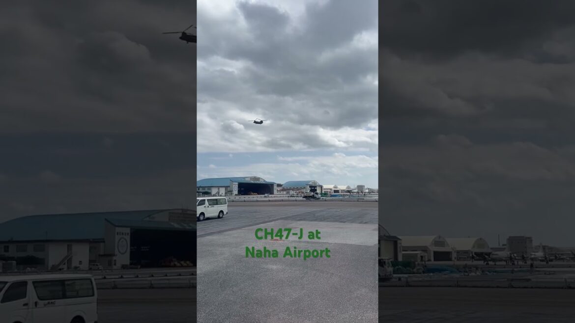 CH47 at Naha airport #ch47 #japan #airport #naha #okinawa #helicopter #jgsdf #jasdf #military