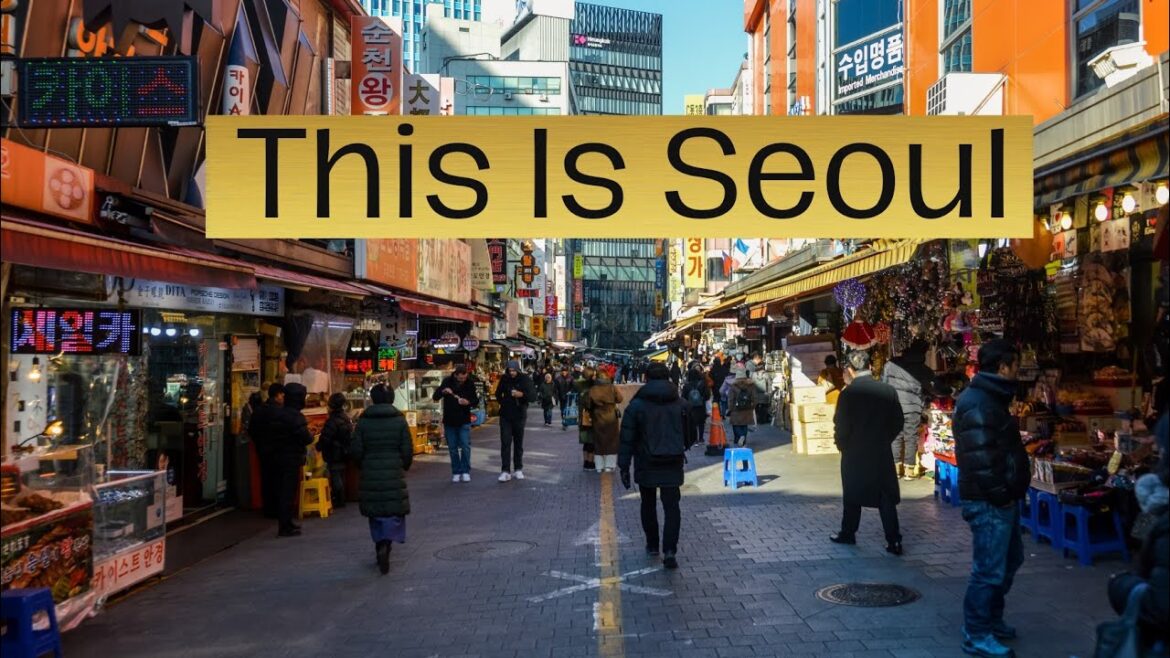 SEOUL in 4K ULTRA HD-Capital Of South Korea🇰🇷 [60FPS] ++ Kdrama songs