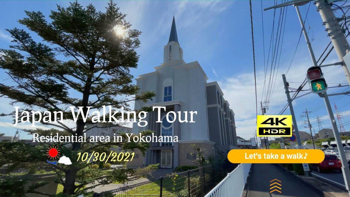 【4K・JAPAN⑥】virtual walking tour★Residential area in Yokoham♪ 【4K・JAPAN⑥】virtual walking tour★Residential area in Yokoham♪