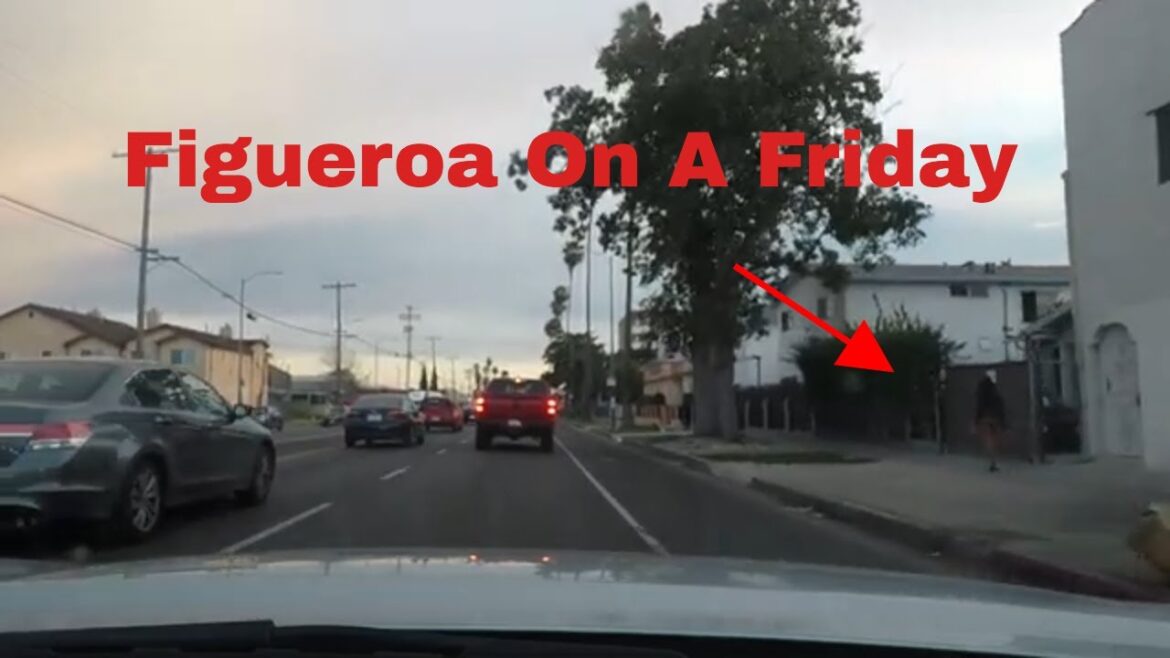 Figueroa  Street On a Friday Evening | South Central Los Angeles [4K]
