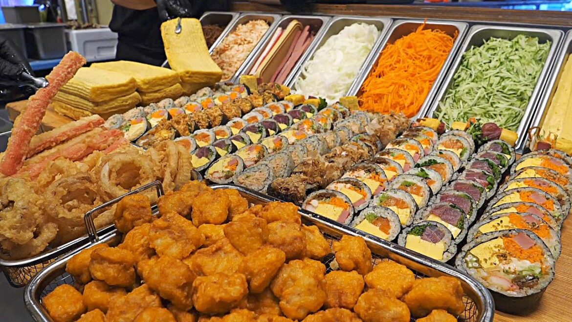 하루 매출 600만원! 대왕 김밥 300줄씩 팔리는? 미친퀄리티 일본식 대왕 김밥 후토마키 / Japanese giant sushi roll / Korean street food 하루 매출 600만원! 대왕 김밥 300줄씩 팔리는? 미친퀄리티 일본식 대왕 김밥 후토마키 / Japanese giant sushi roll / Korean street food