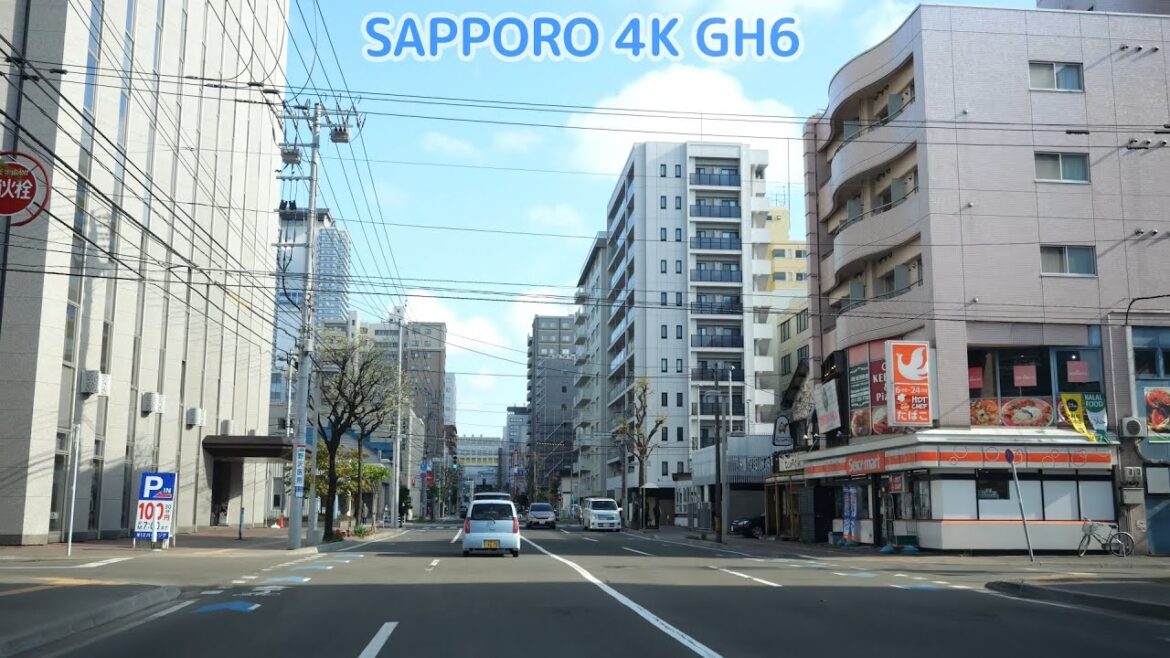 西4丁目線[ 4K/60p GH6 #札幌市 車載動画]：新琴似4番線交点～北7条線（札幌駅北口）Japan Drive Hokkaido Sapporo down town drift