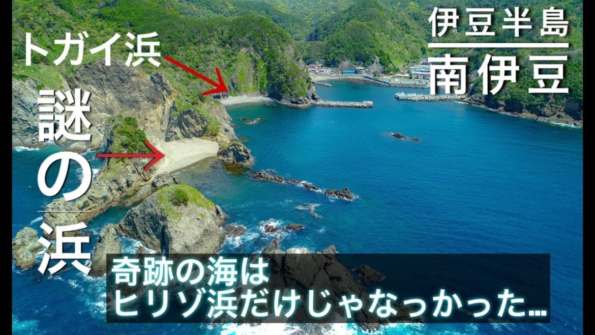ドローン空撮【トガイ浜・ヒリゾ浜】南伊豆 あいあい岬「謎の海」4K Drone Japan