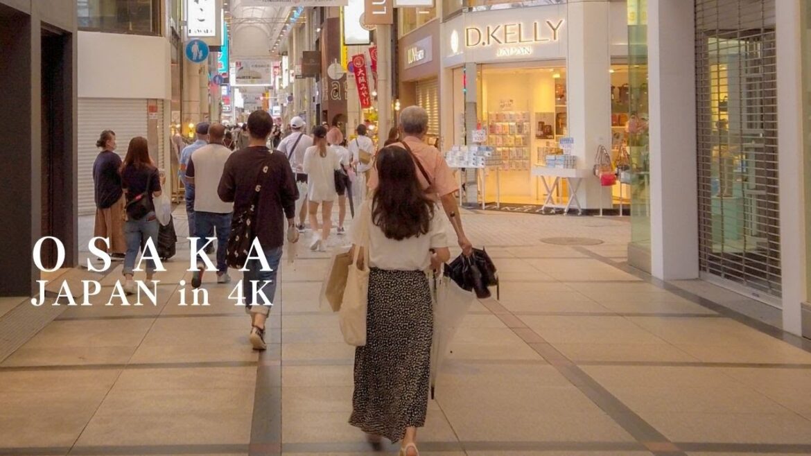 🇯🇵 OSAKA at SHINSAIBASHI - JAPAN Walking Tour | 4K (大阪 心斎橋筋)