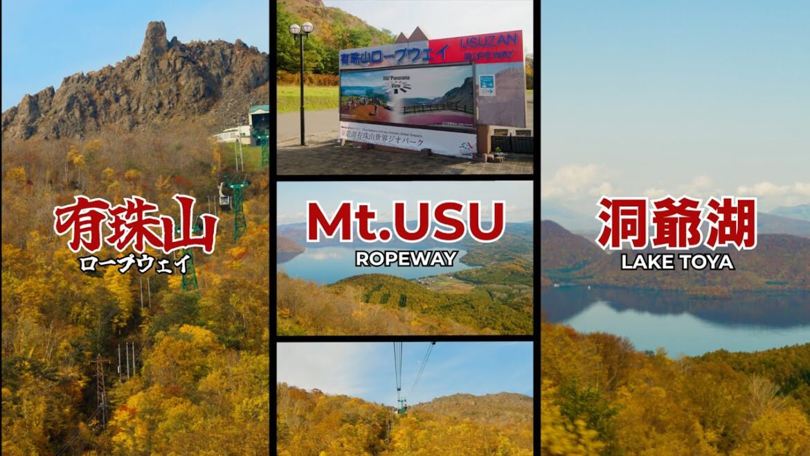Great sights of Japan | Lake Toya & Mount Usu Ropeway #japan #nature  #autumn