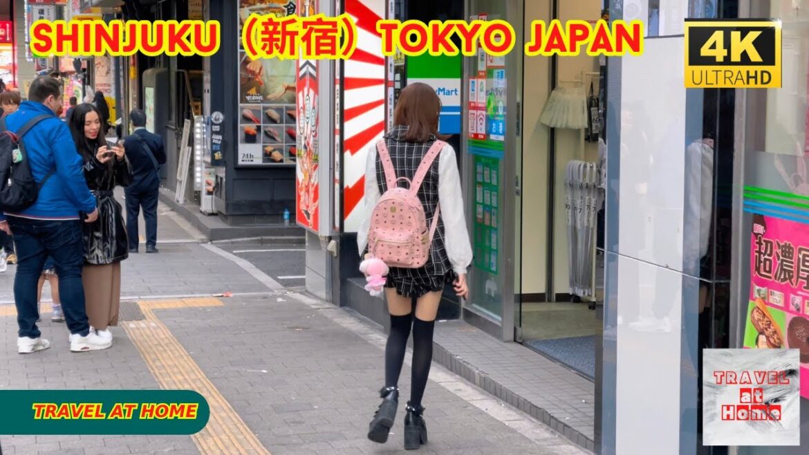4k hdr japan travel | Walk in Shinjuku（新宿）Tokyo Japan |  Relaxing Natural City ambience