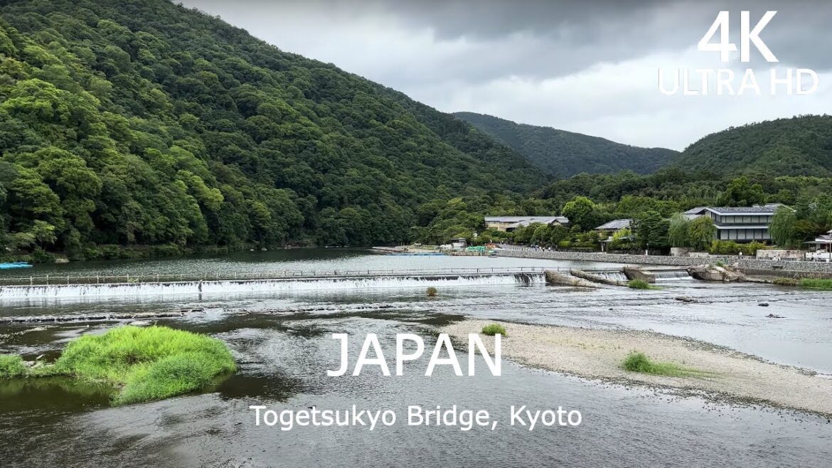 4K Walk Tour – Walking along Togetsukyo Bridge, Kyoto | Japan 4K Walk Tour - Walking along Togetsukyo Bridge, Kyoto | Japan