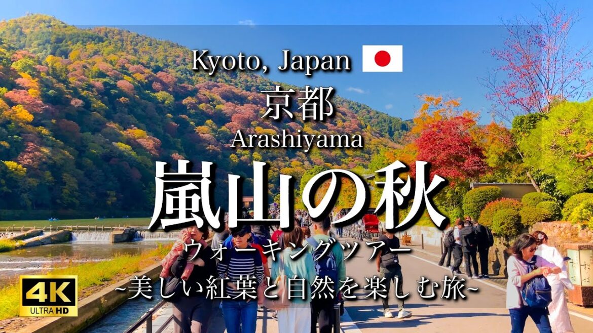 Kyoto, Japan "Arashiyama's Autumn Leaves" | Togetsukyo Bridge, Bamboo Grove Path [4K]