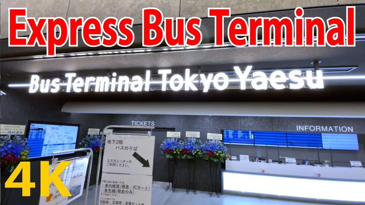 Express Bus Terminal station (Bus Terminal  TOKYO) Yaesu (Japan's Highway Bus) Japan Travel