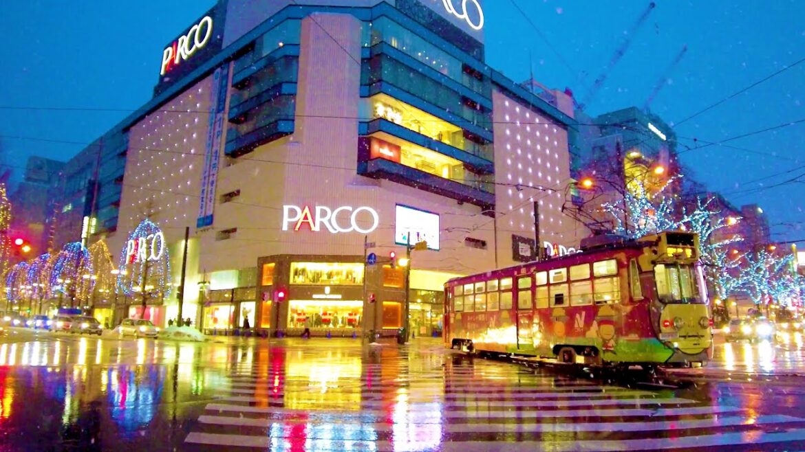 Sapporo in Hokkaido. Heavy snow is falling ♪ 💖 4K ASMR non-stop 1 hour 02 minutes