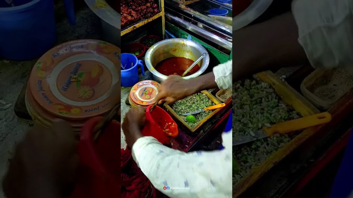 Chicken Throat Jhal muri | Bangladeshi Street Food  #streetfoodchannel #foodman #Shortsvideo