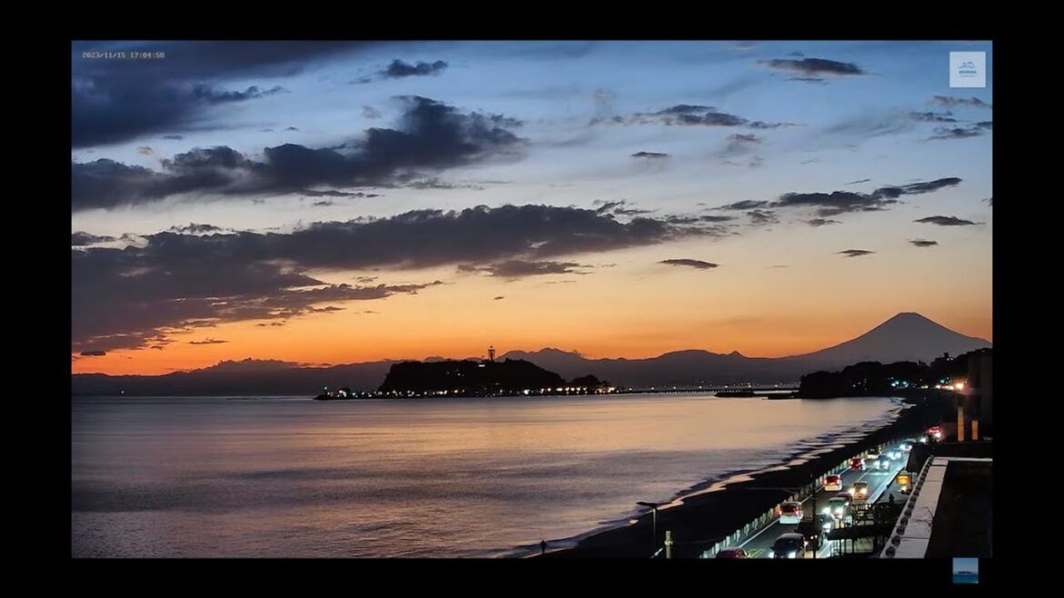 【Shonan Ocean House 屋上カメラ1 】富士山 江ノ島 波情報 ライブカメラ 渋滞情報  | Mt.Fuji | Live Camera | Japan | H.View camera