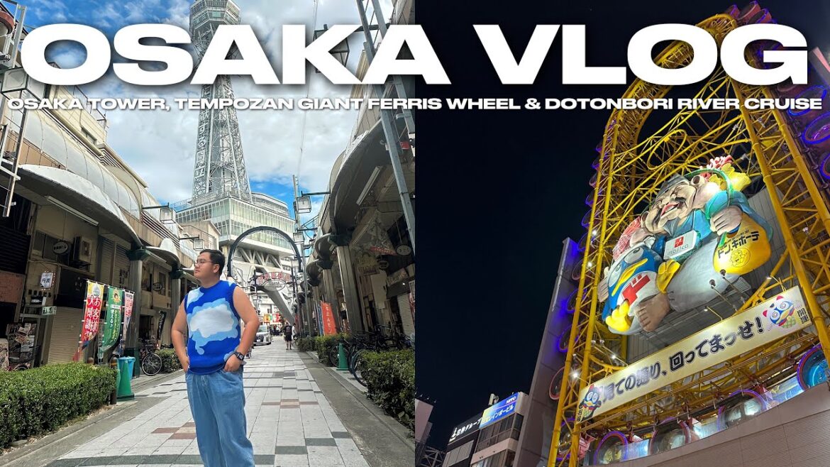 OSAKA VLOG • Osaka Tower, Tempozan Giant Ferris Wheel & Dotonbori River Cruise | Ivan de Guzman