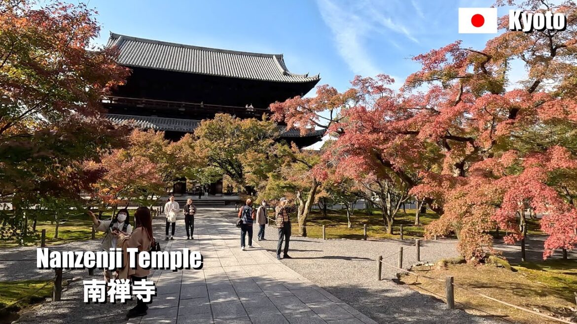 Autumn-2023, Autumn leaves at Nanzenji Temple, Kyoto, Japan | 4K Walking